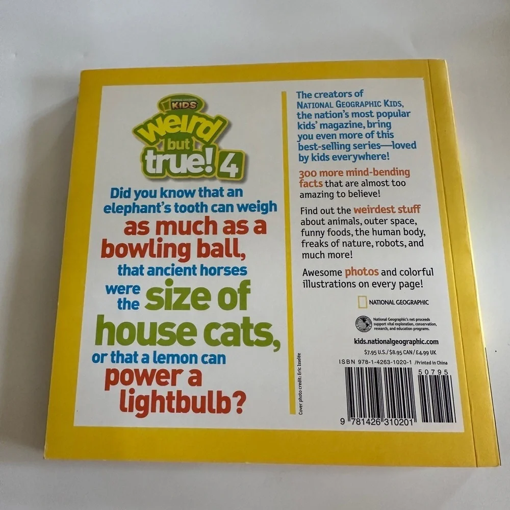 National Geographic Kids Weird But True! 4 Book - 300 Outrageous Facts Paperback
